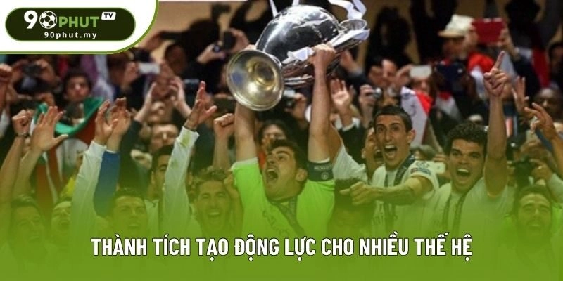 Thành tích tạo động lực cho nhiều thế hệ Thành tích tạo động lực cho nhiều thế hệ