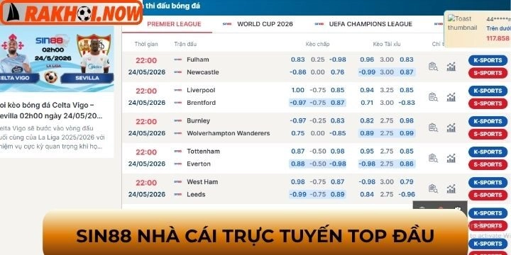 Sin88 chất lượng đáng chơi nhất 2026