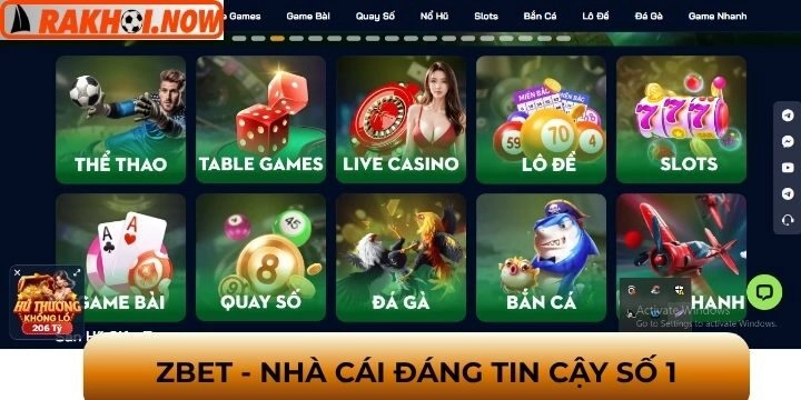 Cùng Zbet cá cược thả ga săn thưởng đầy túi