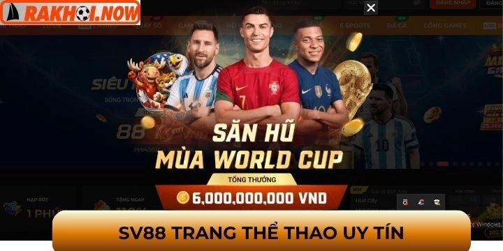SV88 trang thể thao ăn khách hiện nay