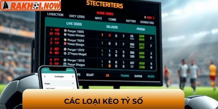 Các dạng cửa chọn kèo tỷ số và tần suất hiển thị