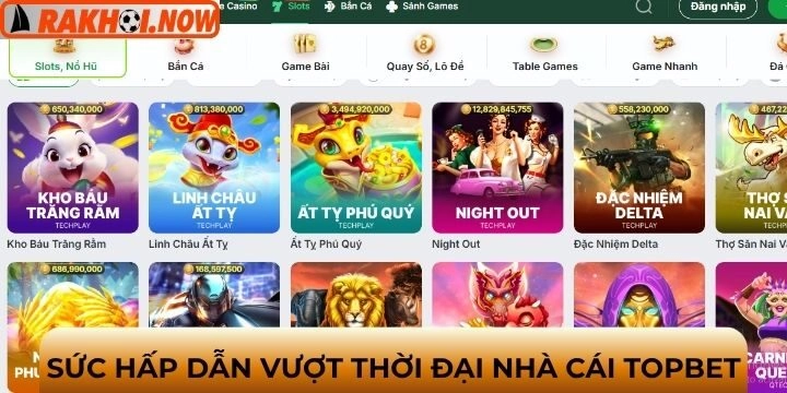 Cá cược đẳng cấp cùng Topbet - Sức hút vượt thời đại