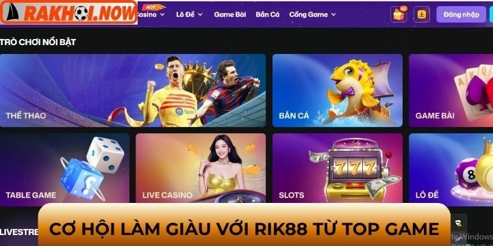 Rik88 cơ hội làm giàu cùng top game xịn sò