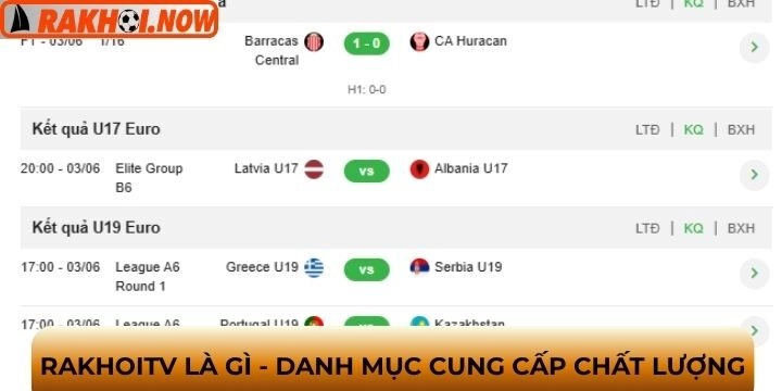 Những chuyên mục của rakhoitv là gì?