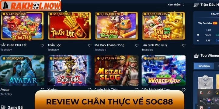 Đánh giá thực tế của người chơi về Soc88