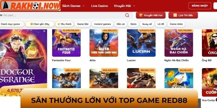 Những sản phẩm tuyệt vời chỉ có tại Red88